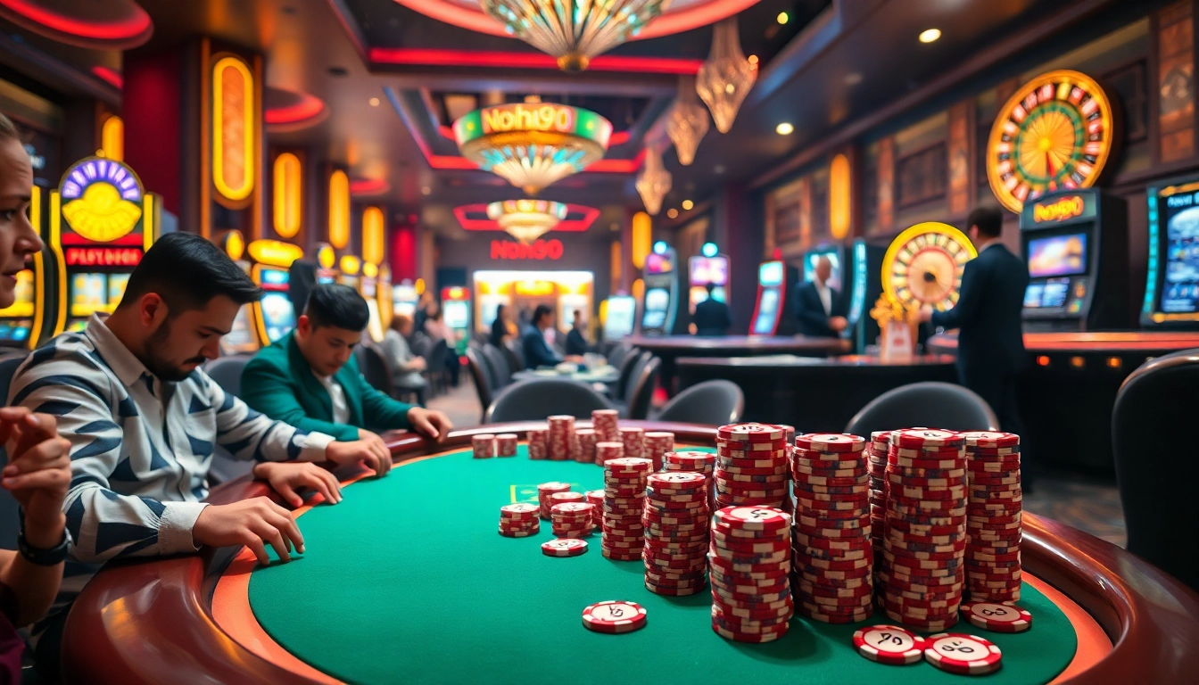 Engage in high-stakes play at Nohu90’s poker table, where excitement unfolds with every hand dealt.